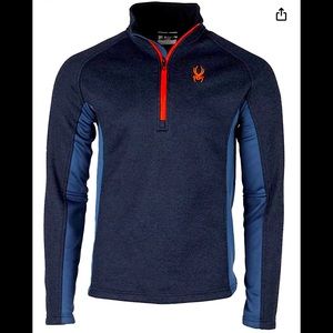 MENS SPYDER 1/4 Zip Outbound Sweater Jacket Large NEW